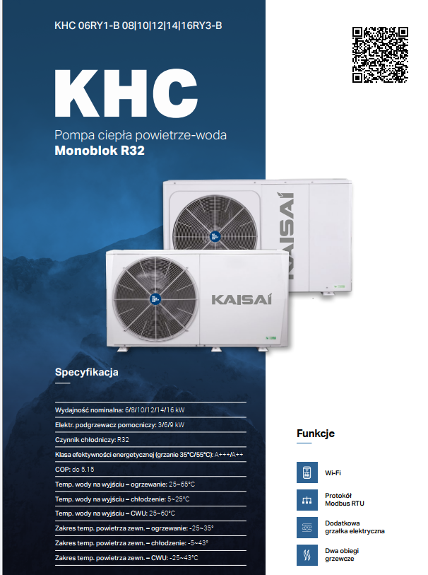 Pompa ciepła Kaisai Arctic 14 kW Monoblock - obrazek 2