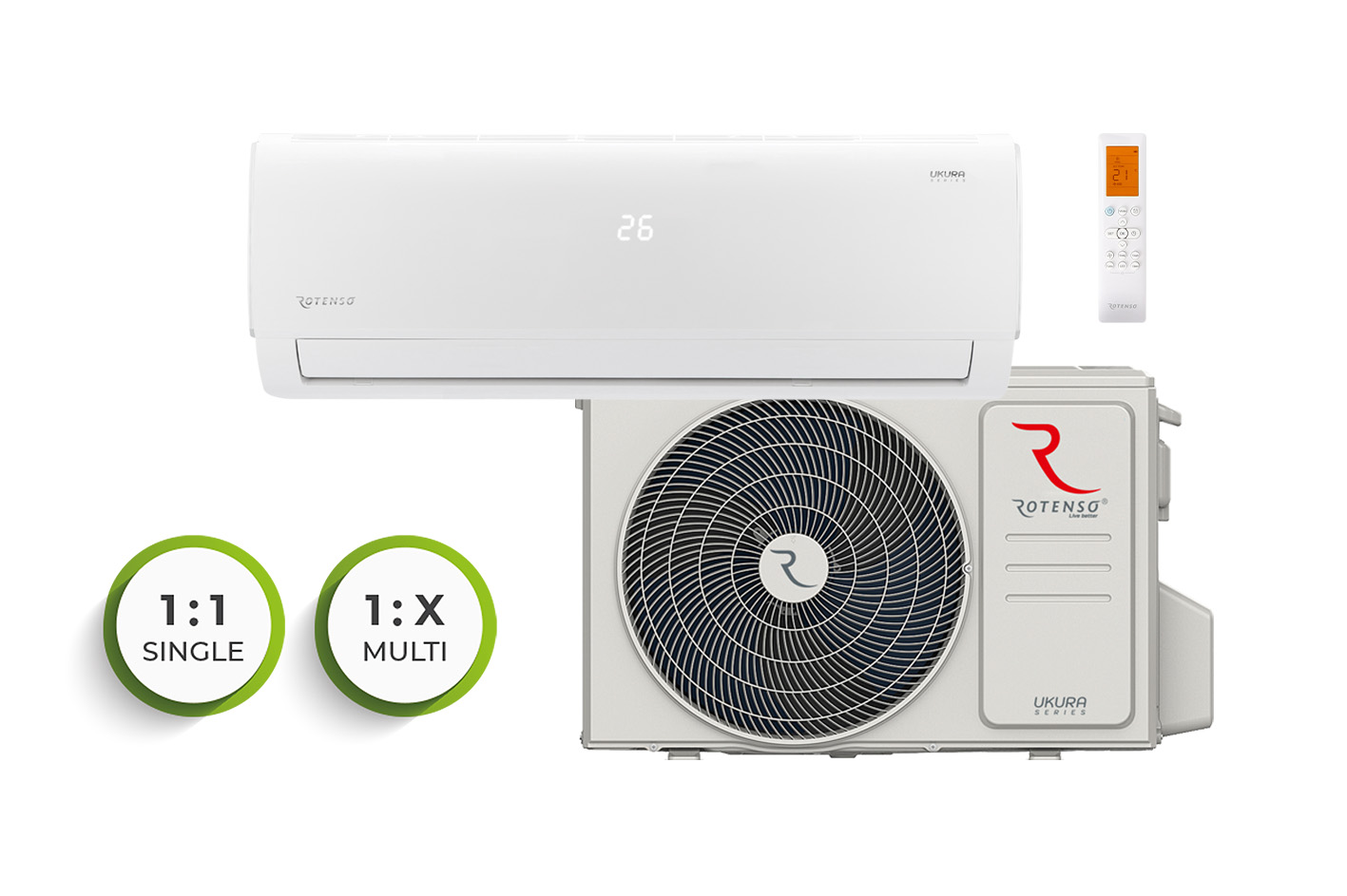 Klimatyzacja Rotenso Ukura X 2.6kW